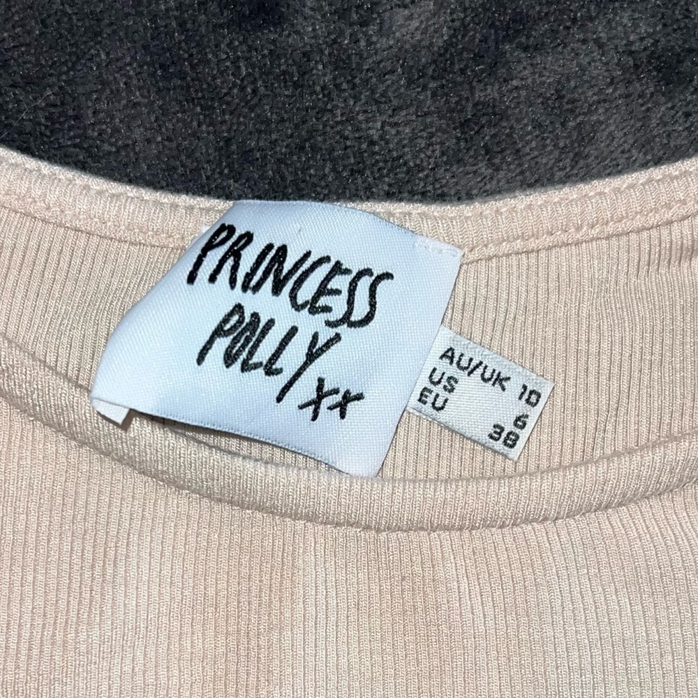 Princess Polly Evant Tee in Cream Size 6 - Picture 12 of 12